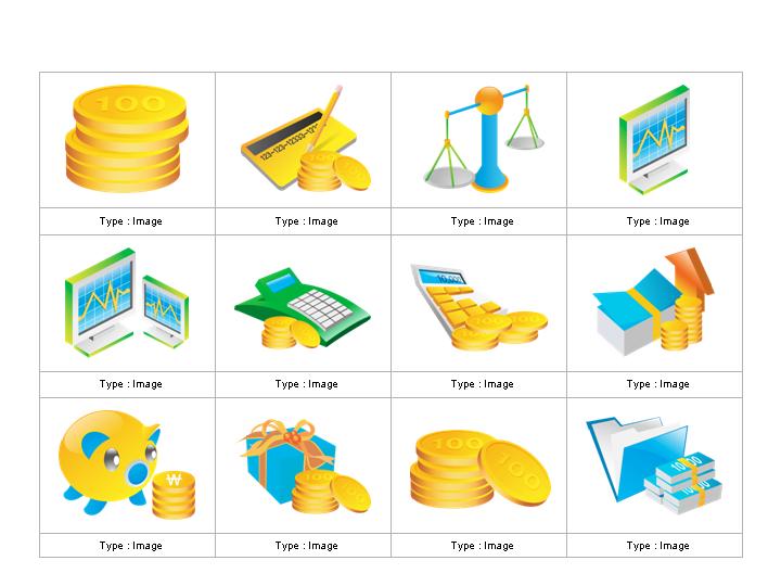 ppt图标金融行业图标