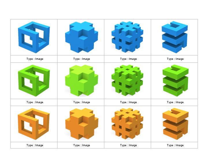 多个漂亮的3d图标