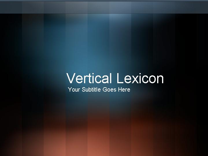 vertical lexicon ppt模板