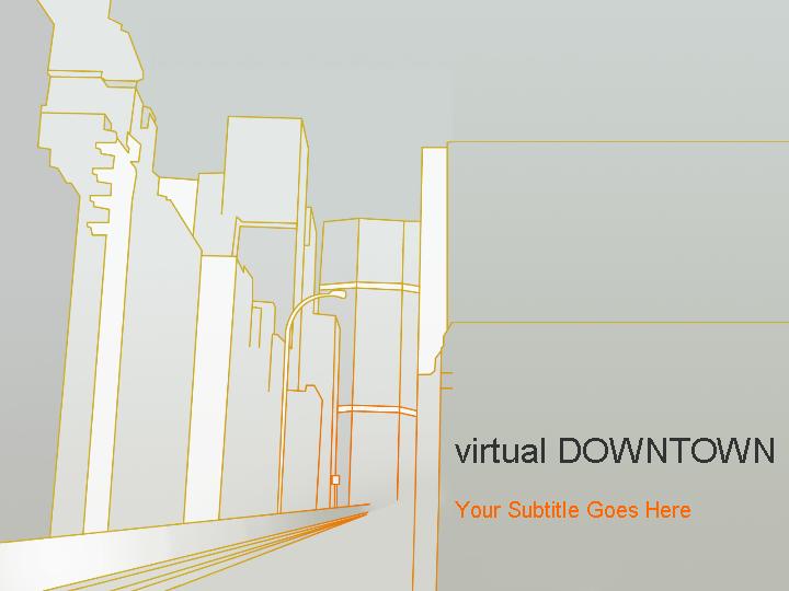 virtual downtown ppt模板