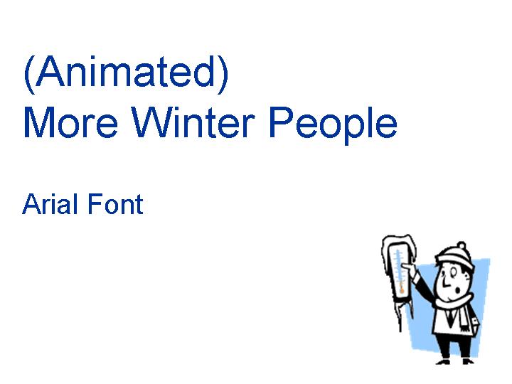 冬日小丑Animated More Winter People PPT模板