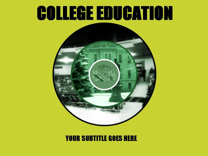 college education ppt模板