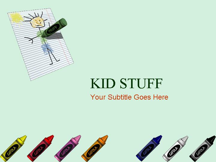 kid stuff ppt模板