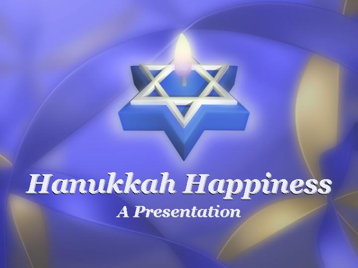 hanukkah_happiness ppt模板