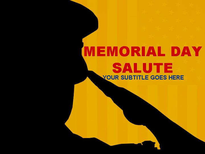 memorial_day_salute ppt模板