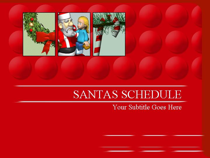 santas_schedule ppt模板