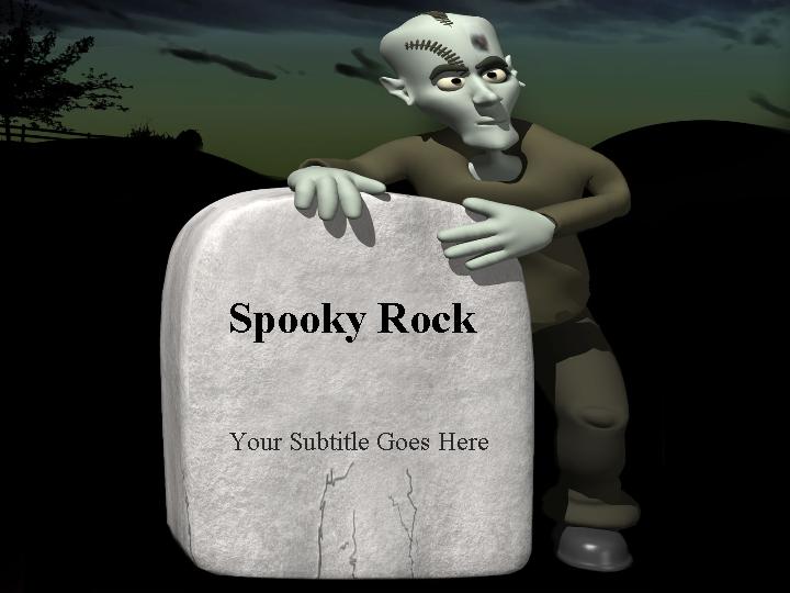 spooky_rock ppt模板