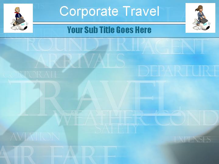 corporate travel ppt模板