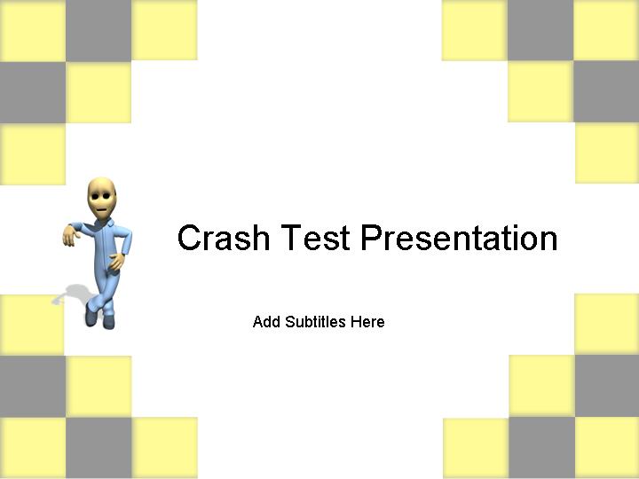 crash test presentation ppt模板