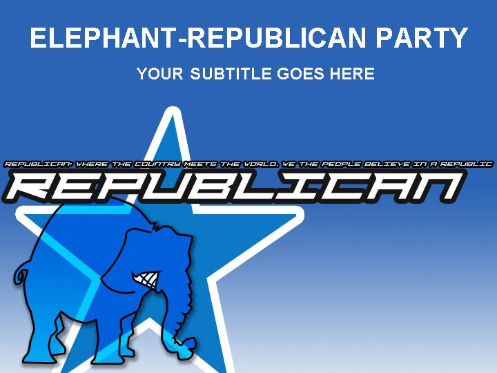 elephant republican ppt模板