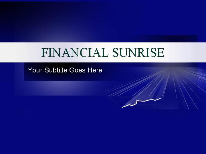 financial sunrise ppt模板