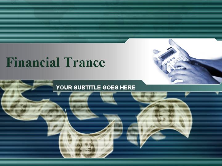 financial trance ppt模板