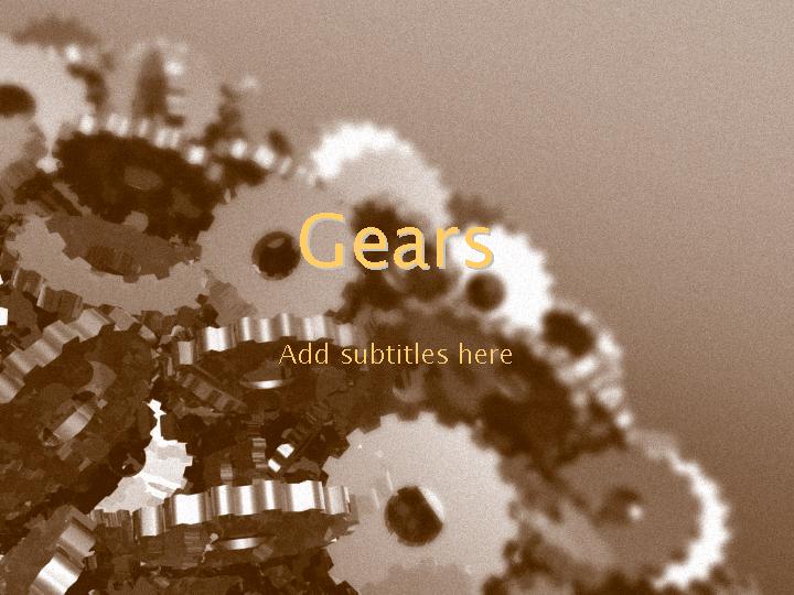 gears ppt模板