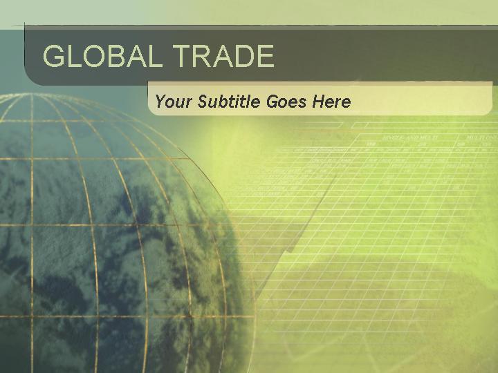 global trade ppt模板