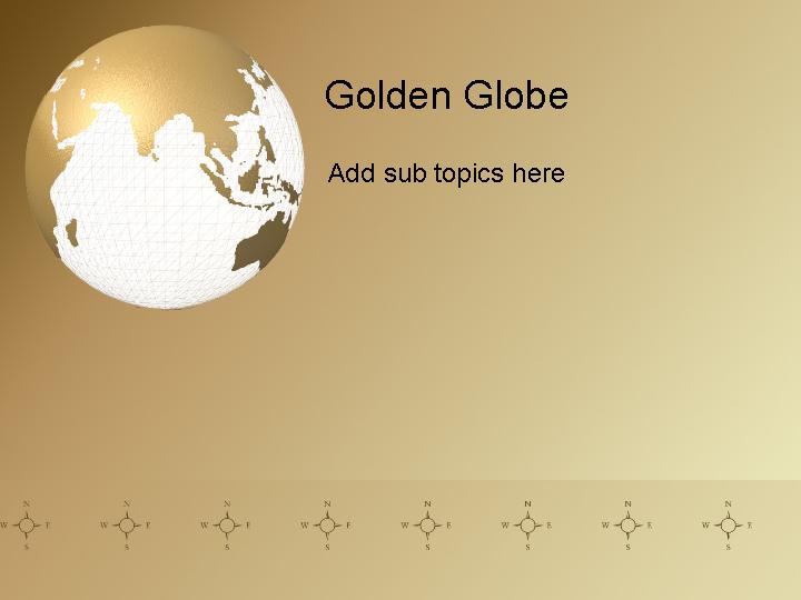 golden globe ppt模板