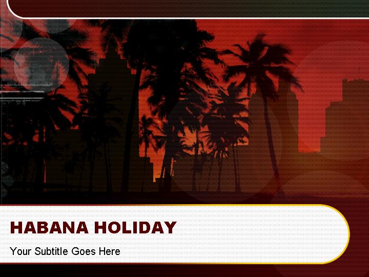 habana holiday ppt模板