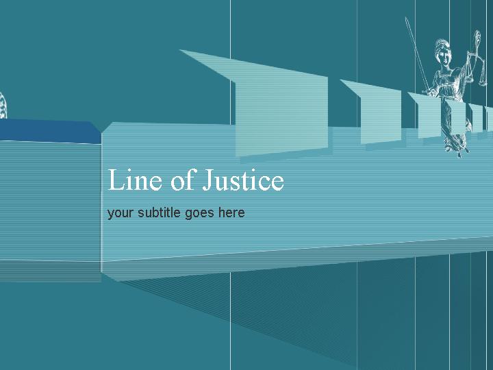 line of justice ppt模板