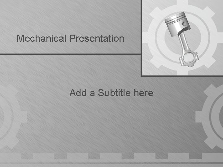 mechanical presentation ppt模板