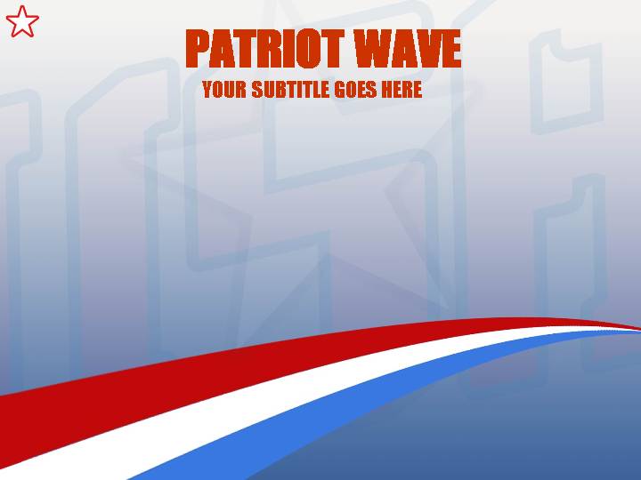 patriot wave ppt模板