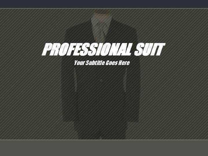 professional suit ppt模板