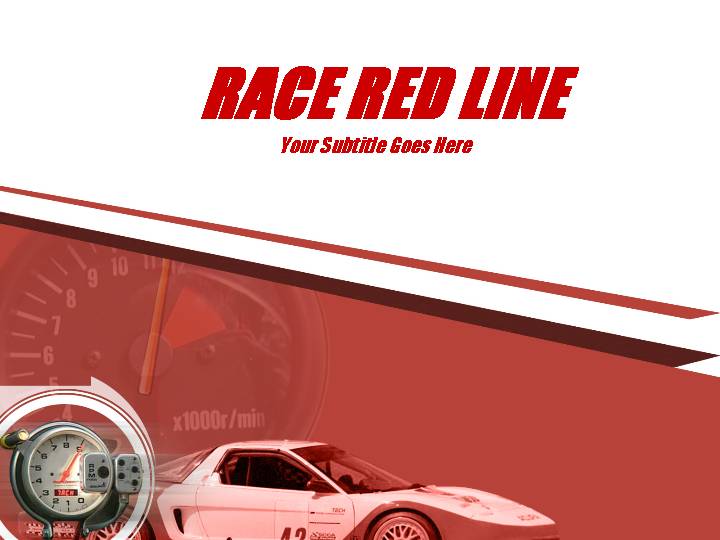 race red line ppt模板