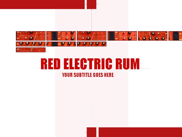 red electric rum ppt模板