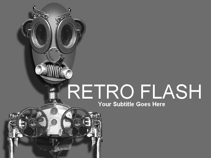 retro flash ppt模板