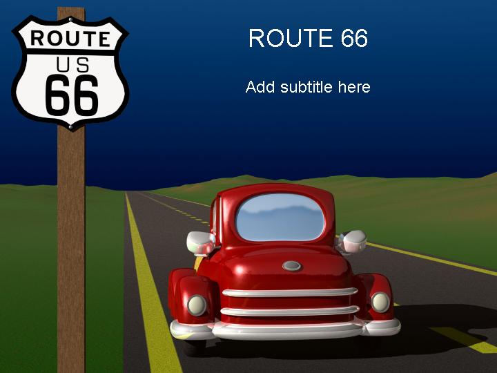 route 66 ppt模板