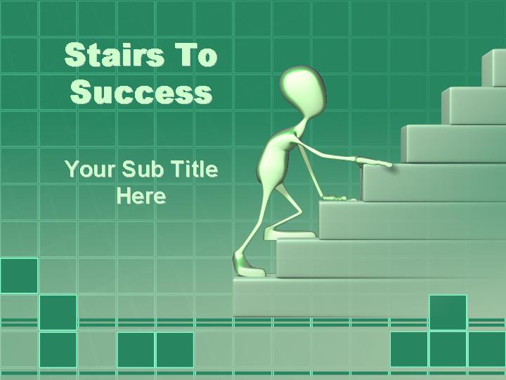 stairs of success ppt模板