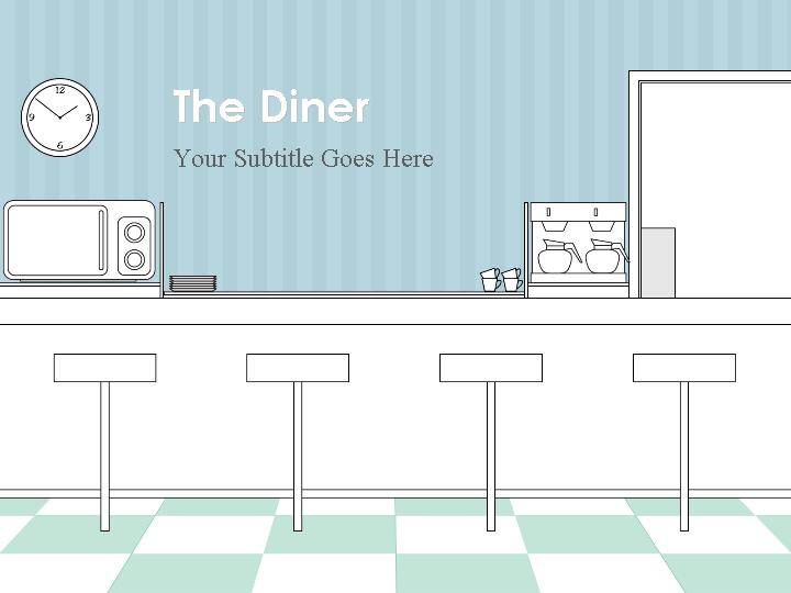 the diner ppt模板