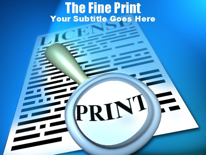 the fine print ppt模板