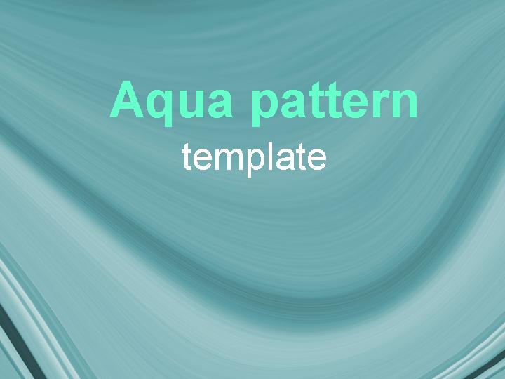 Aqua patternPPT模板