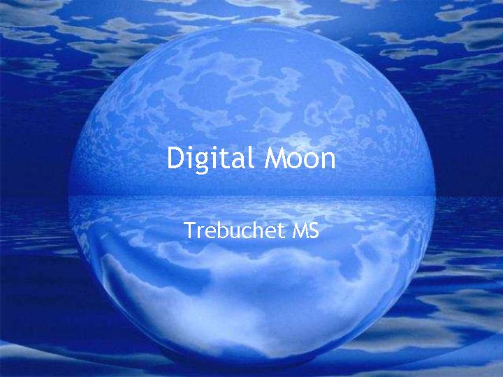 Digital MoonPPT模板.ppt