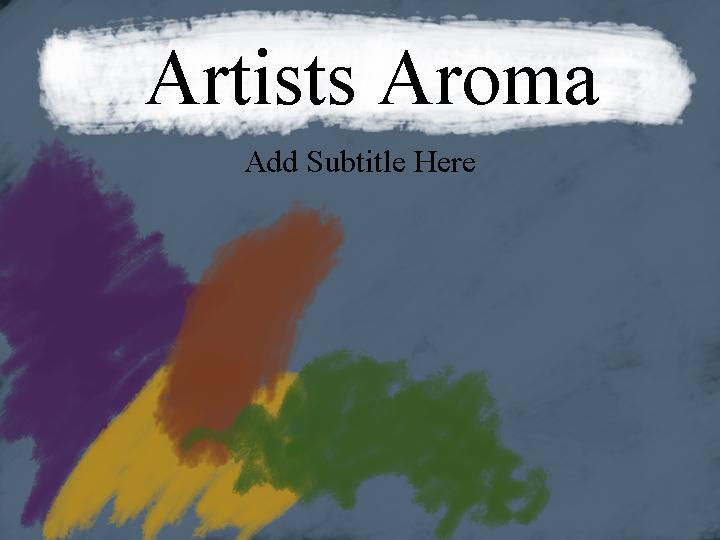 artists aroma ppt模板