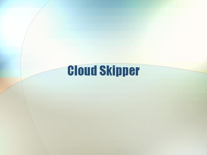 Cloud SkipperPPT模板