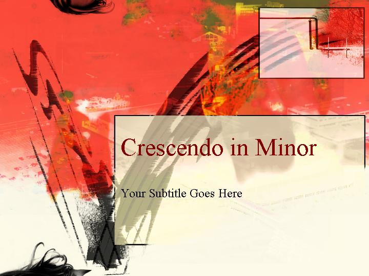 crescendo in minor ppt模板