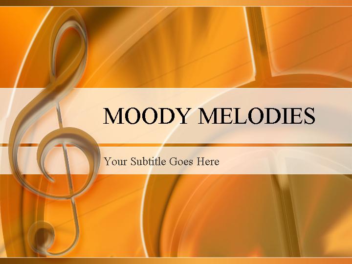 moody melodies ppt模板