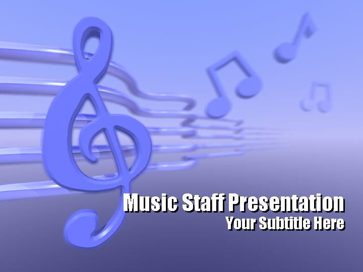 music staff ppt模板