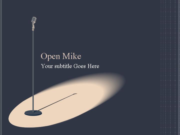 open mike ppt模板