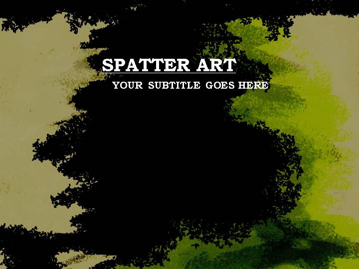 spatter art ppt模板