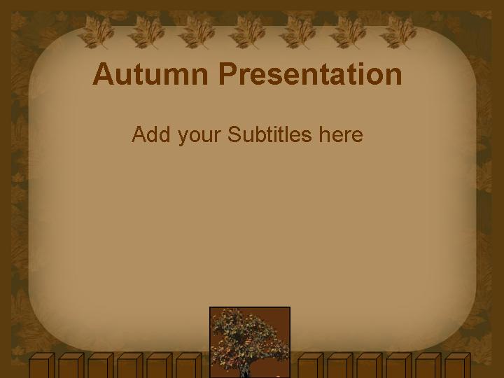 autumn presentation ppt模板