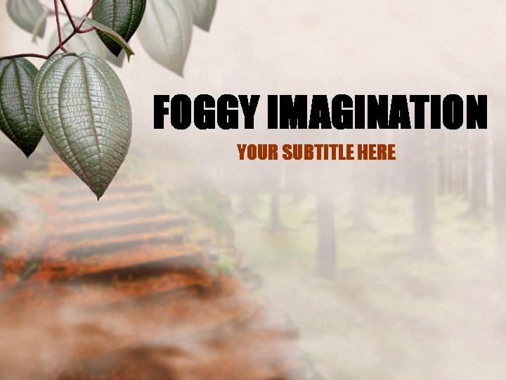 foggy imagination ppt模板