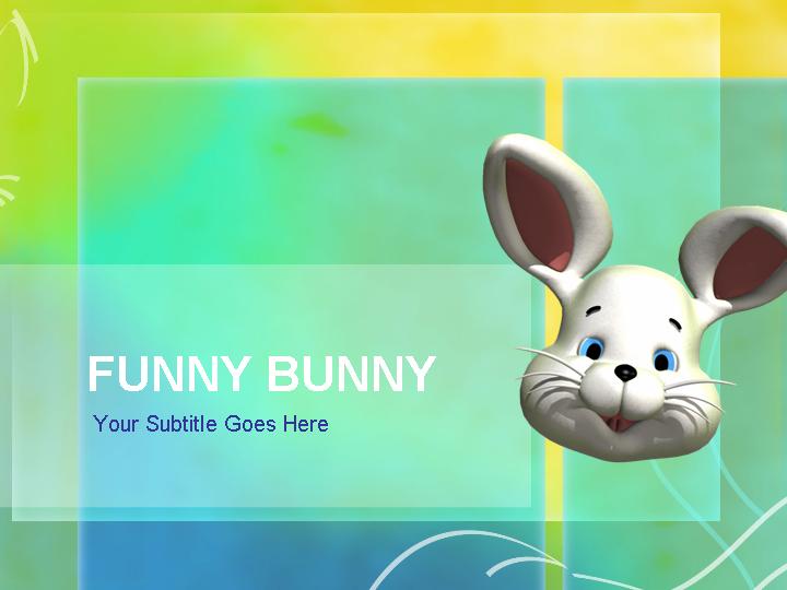 funny bunny ppt模板