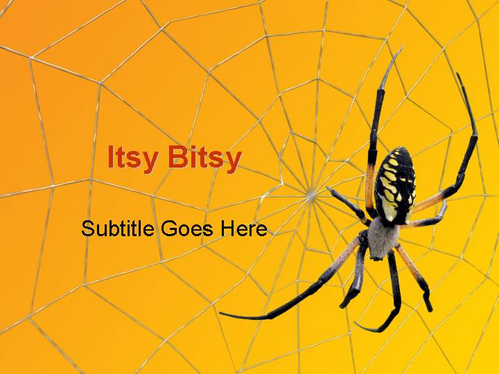 itsy bitsy ppt模板