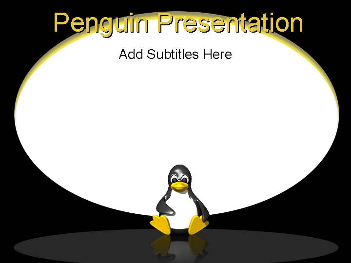 penguin presentation ppt模板