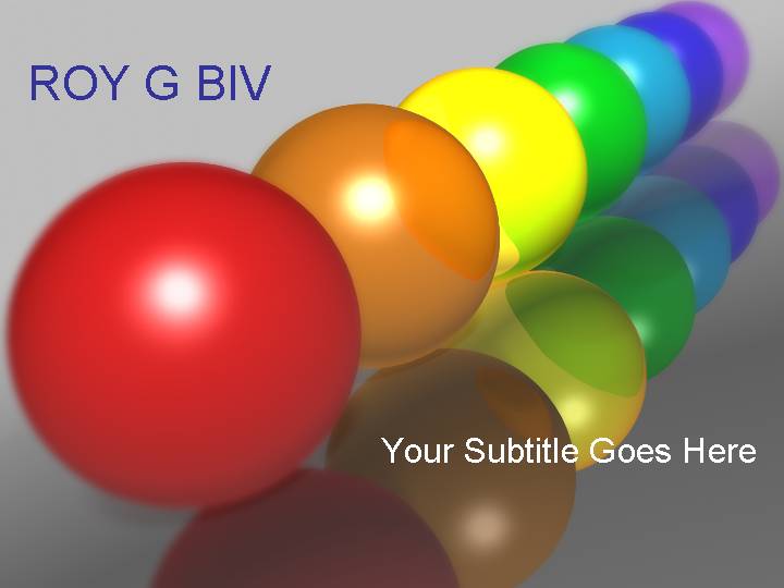 roy g biv ppt模板