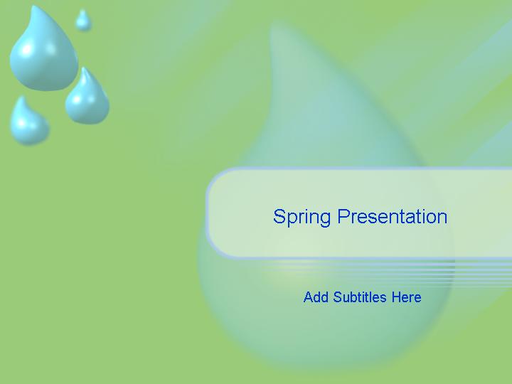 spring presentation ppt模板