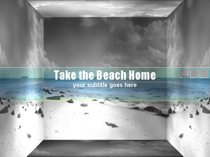 take the beach home ppt模板