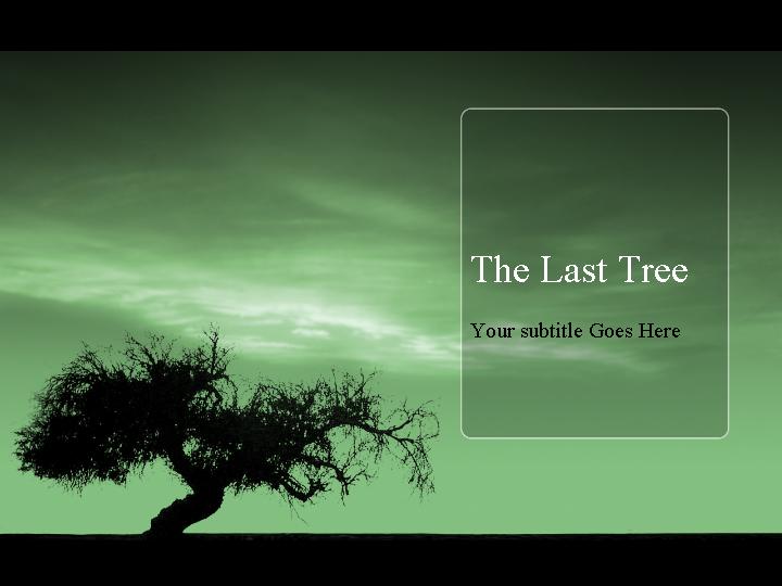 the last tree ppt模板