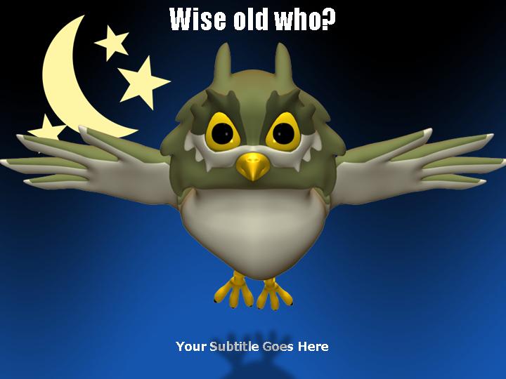 wise old who ppt模板